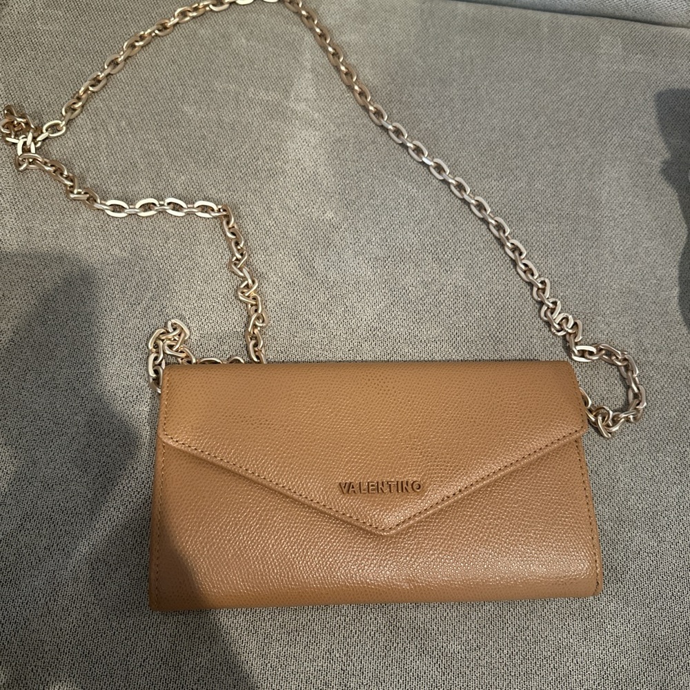 Valentino Brown Leather Crossbody Bag